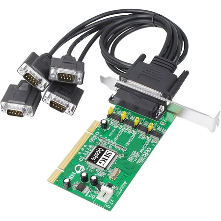 Siig Dual Profile Pci Board w/ Four 16550 Uart Serial Ports JJ-P04621-S7